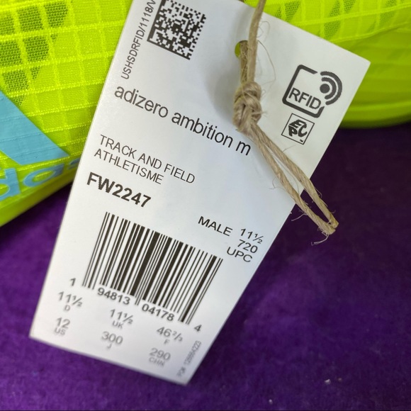 Adidas Adizero Ambition Men’s Size 12 Track Field - Picture 8 of 11